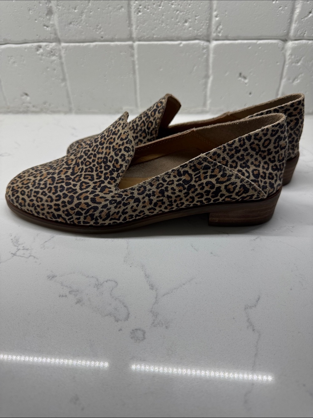 Leather Leopard Loafer